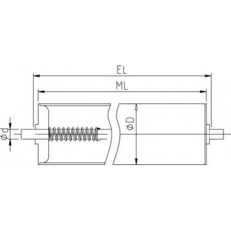 Tragrolle Serie 9240 SV 40x1.5 SV 200 mm