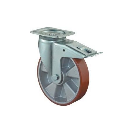 Rola pivotanta 100 mm LB520.B90Pl., turnat din poliur, KL, fix LB520.B90.100