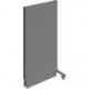 Akustik-Stellwand B625 x H2000 mm RAL 7037 Anbaufeld