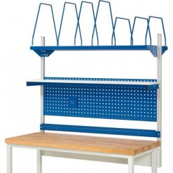 System-Aufbau - KS03 fur Produktbreite 1500 mmRAL7035/RAL5010 Montage an Tischgestell