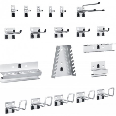 Hakensortiment 20-teilig fur Lochplatten fur Lochplatten