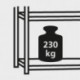 Steckregal Meta-CLIP B1000xT300xH2000 mm Grundfeld 5 Boden vzk Fachlast 230kg