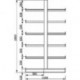 Kragarmregal ATLAS ST B2700xT2x500xH2000 mm doppelseitig RAL 5010 2x5 Arme Traglast 200kg