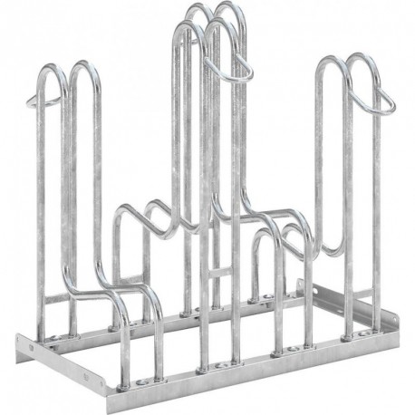 Fahrrad-Standparker zweiseitig, verzinkt L 700 mm, 4 Platze