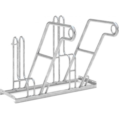 Fahrrad-Anlehnparker einseitig, verzinkt L 1000 mm, 2 Platze Modell 4600 XBF