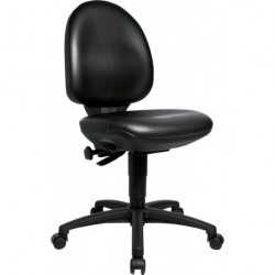 Arbeitsstuhl TEC 50 Sitz Kunstleder schwarz Sitzhohe 440-570 mm mit Rollen