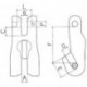 Verkurzungsklaue fur AK D 6mm TK 1120kg